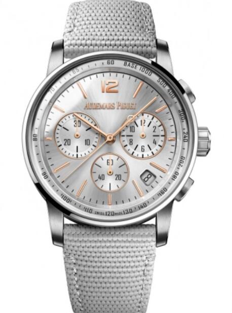 Montre Audemars Piguet Code 11.59 Chronographe Automatique Or Blanc/Rose 41 mm Gris 26393CR.OO.A008KB.01 Montre Audemars Piguet Code 11.59 Chronographe Automatique Or Blanc/Rose 41 mm Gris 26393CR.OO.A008KB.01