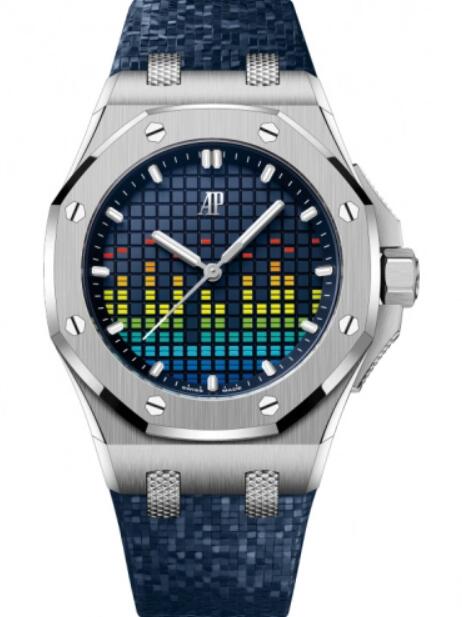Montre Audemars Piguet Royal Oak Offshore Automatique Edition Musique Titane 37 mm Cadran Bleu 77600TI.OO.A343CA.01 Montre Audemars Piguet Royal Oak Offshore Automatique Edition Musique Titane 37 mm Cadran Bleu 77600TI.OO.A343CA.01