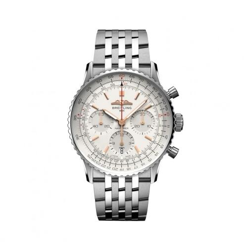 Montre Breitling Navitimer B01 Chronographe 41 mm Acier inoxydable Argent AB0139211G1A1 Montre Breitling Navitimer B01 Chronographe 41 mm Acier inoxydable Argent AB0139211G1A1