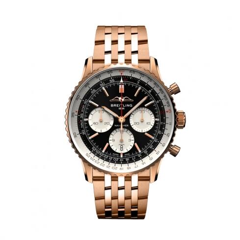 Montre Breitling Navitimer B01 Chronographe 43 mm Or rouge Cadran noir RB0138211B1R1 Montre Breitling Navitimer B01 Chronographe 43 mm Or rouge Cadran noir RB0138211B1R1