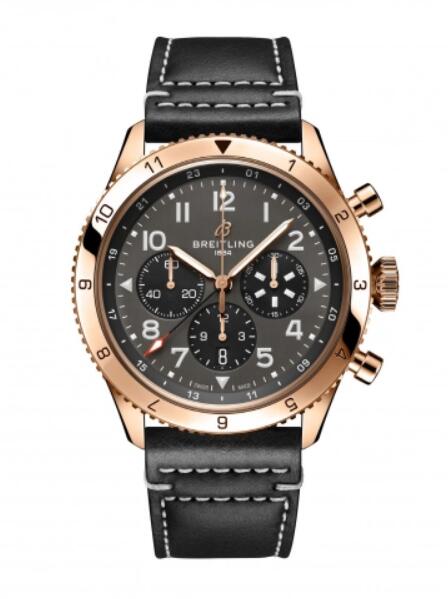 Montre Breitling Super AVI B04 Chronographe GMT 46 P-51 Mustang Or Rouge RB04451A1B1X1 Montre Breitling Super AVI B04 Chronographe GMT 46 P-51 Mustang Or Rouge RB04451A1B1X1
